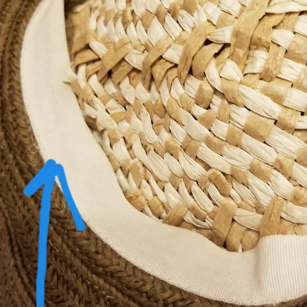 San Diego Hat Company All Natural 2-tone Packable Floppy Straw Hat - Picture 8 of 8